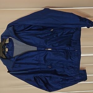 Women’s Waterproof Blue Windbreaker Jacket (Size M)